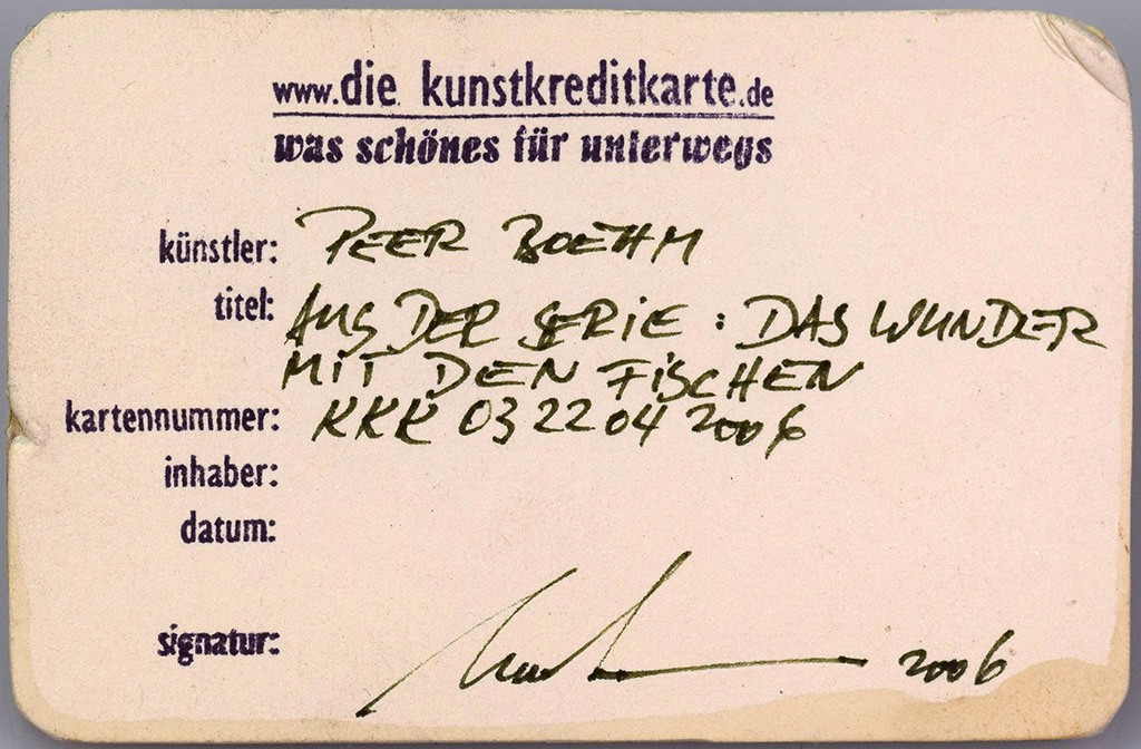 Peer Boehm - Kunstkreditkarte - 03-22042006 Rückseite