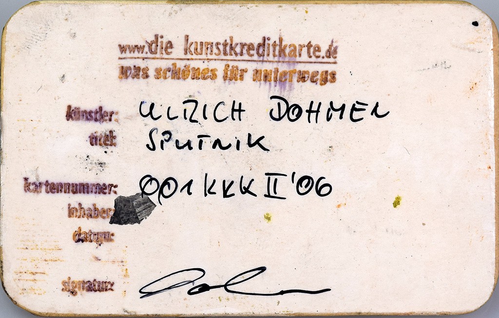 Ulrich Dohmen - Kunstkreditkarte - 001ii06 Rückseite