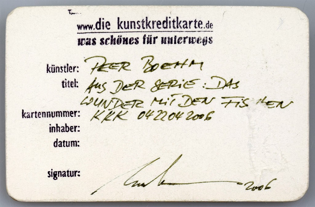 Peer Boehm - Kunstkreditkarte - 04-22042006 Rückseite